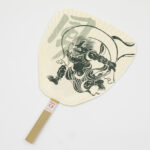 Yakitoriwaaier (uchiwa) - wit